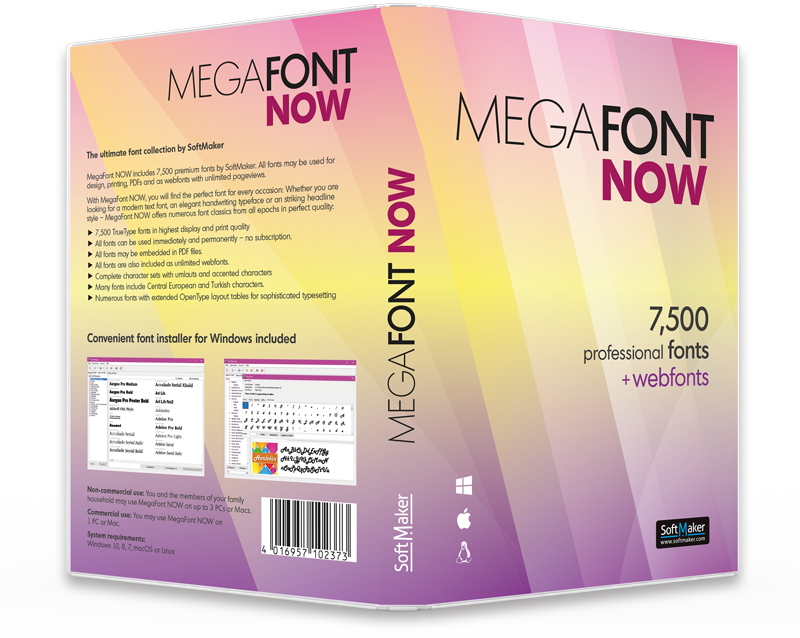 MegaFont NOW: box
