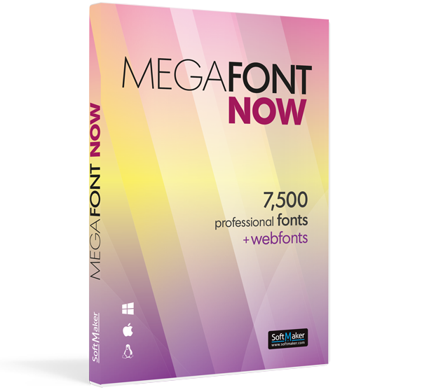 MegaFont NOW: 7500 tipi di carattere professionali