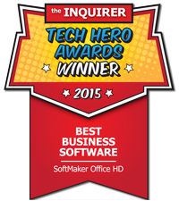 SoftMaker Office HD: The INQUIRER Awards Winner