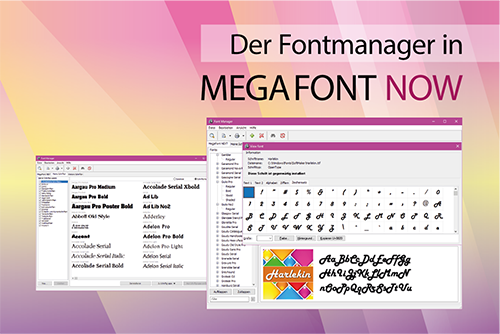 Fontmanager in MegaFont NOW
