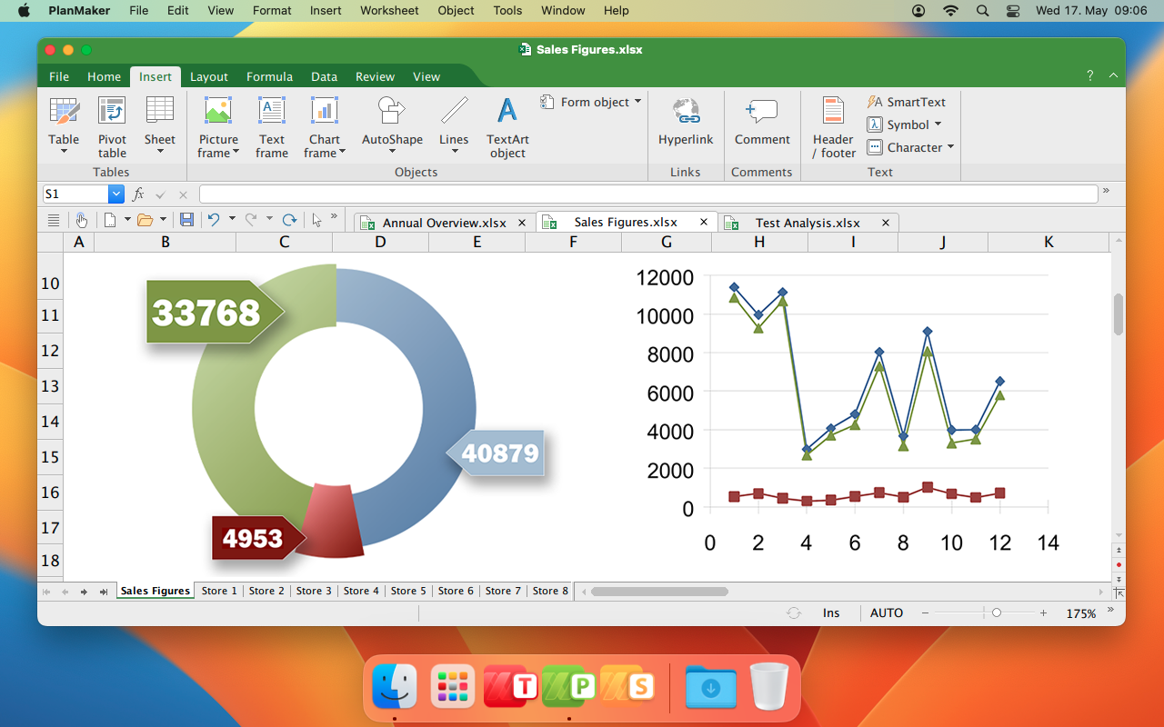 PlanMaker для Mac, соответствующая требованиям GDPR альтернатива Microsoft Excel.