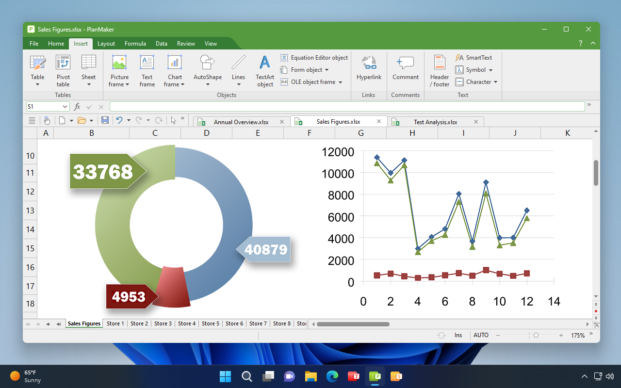 PlanMaker per Windows con tutela dei dati conforme al RGPD: l’alternativa a Microsoft Excel.